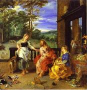 Peter Paul Rubens Christ in the House of Martha and Mary 1628 Jan Bruegel the Younger and Peter Paul Rubens USA oil painting artist